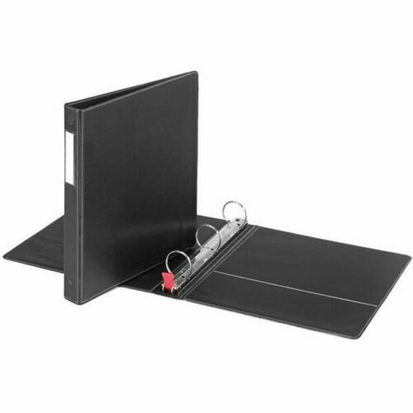 Cardinal Brands Cardinal 18812, PREMIER EASY OPEN LOCKING ROUND RING BINDER, 3 RINGS, 1in CAPACITY, 11 X 8.5, BLACK CRD18812